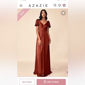 Azazie Terracotta Bridesmaid Dress